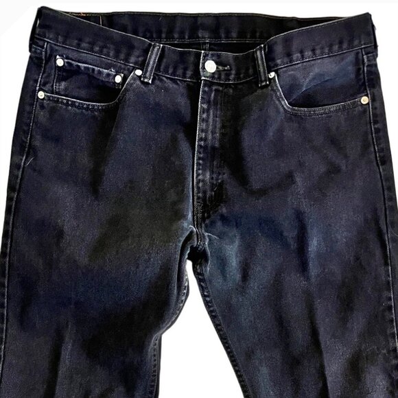 38x32 Levi 505 Black Denim Jeans - Picture 2 of 7